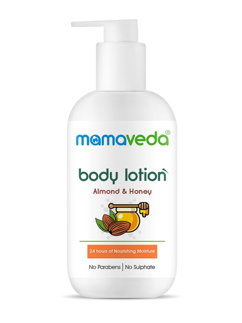 

Mamaveda Cream-Coloured Almond & Honey Body Lotion 250 Ml