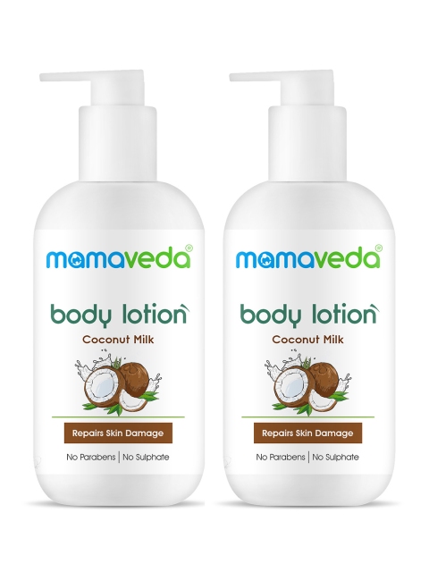 

Mamaveda Pack of 2 Coconut Milk Moisturizing Body Lotion - 250 ml, White