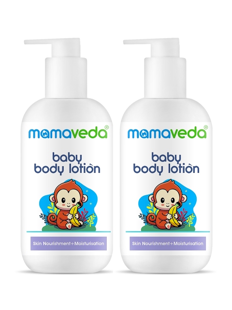 

Mamaveda Unisex Pack of 2 Baby Lotion 500ml, Peach