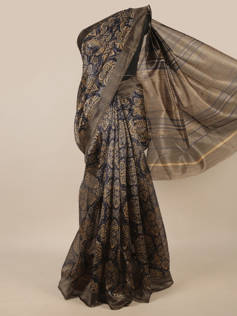 

Pothys Blue & Beige Ethnic Motifs Saree
