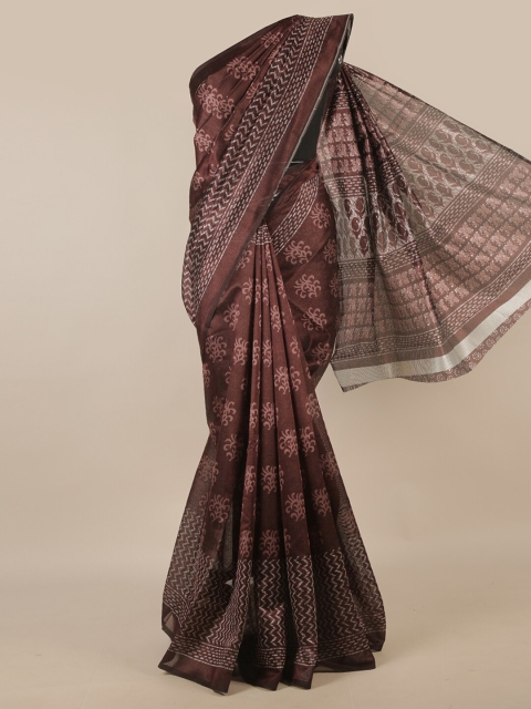 

Pothys Purple & White Ethnic Motifs Saree