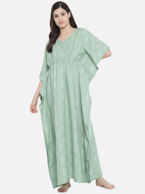 

Aujjessa Green Maternity Maxi Dress