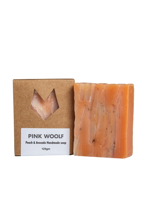 

PINK WOOLF Orange Natural & Handmade Organic Bath Soap - Peach & Avocado