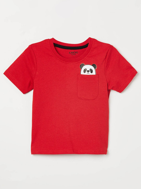

Juniors by Lifestyle Boys Red Pockets Cotton T-shirt