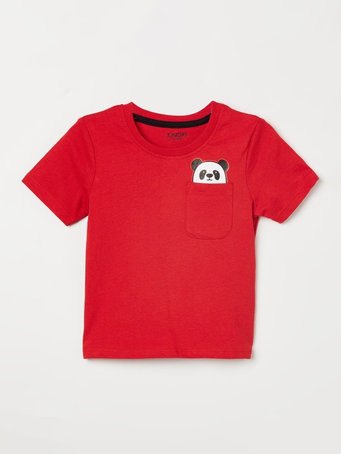 

Juniors by Lifestyle Boys Red Cotton T-shirt