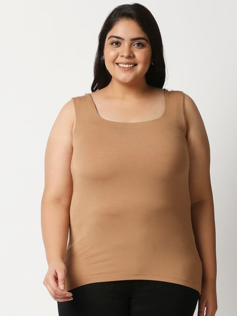 

20Dresses Women Brown Slim Fit T-shirt