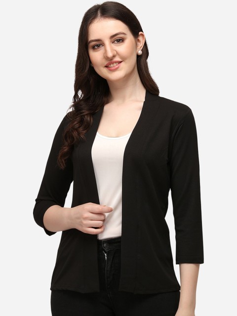 

Smarty Pants Women Black Lightweight Cotton Tailored Jacket