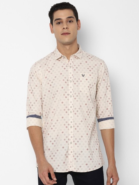 

Allen Solly Sport Men Cream-Coloured Opaque Printed Casual Shirt