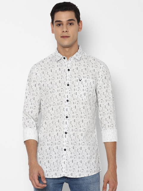 

Allen Solly Sport Men White Opaque Printed Casual Shirt