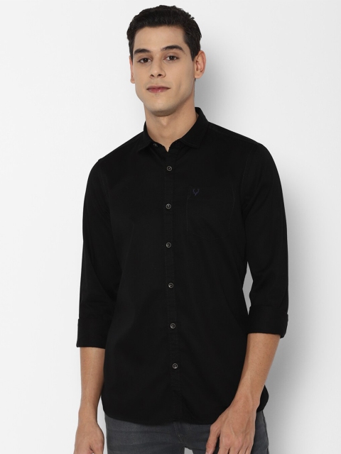 

Allen Solly Sport Men Black Opaque Cotton Casual Shirt