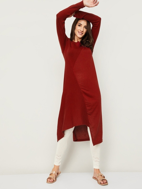 

Colour Me by Melange Maroon Tunic