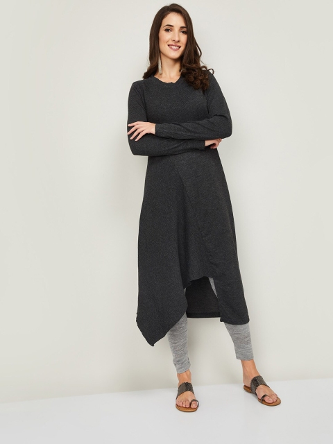 

Colour Me by Melange Charcoal Acrylic Tunic