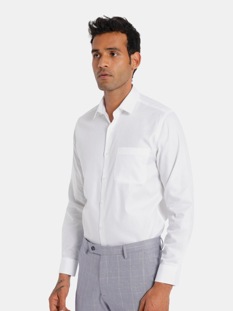 

Arrow Men White Opaque Pure Cotton Formal Shirt