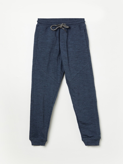 

Denimize by Fame Forever Boys Navy Blue Solid Cotton Joggers