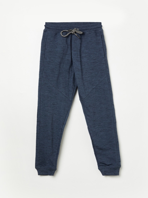 

Denimize by Fame Forever Boys Navy Blue Solid Cotton Joggers