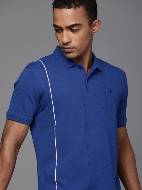 

Allen Solly Sport Men Blue Polo Collar T-shirt