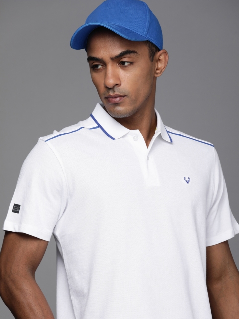 

Allen Solly Sport Men White Polo Collar T-shirt