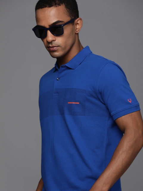 

Allen Solly Sport Men Blue Polo Collar T-shirt