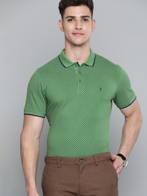 

Indian Terrain Men Green Polo Collar T-shirt