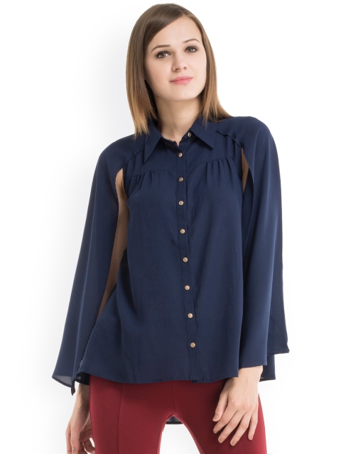

Kazo Navy Shirt Style Shirt, Navy blue