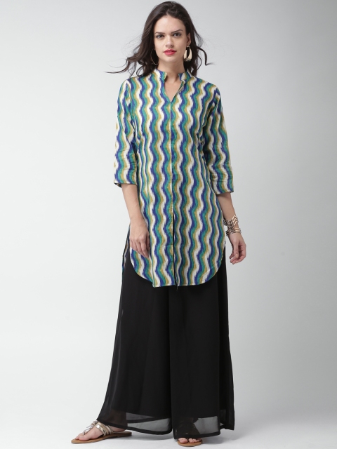 

GERUA Women Multicoloured Printed Pathani Kurta, Multi