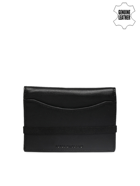 

Peter England Men Black Genuine Leather Wallet