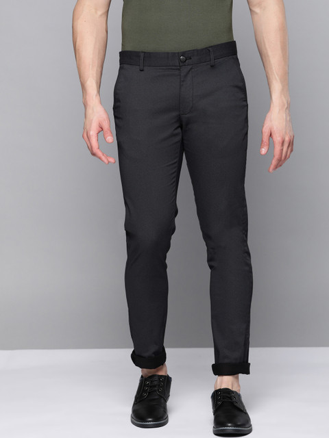 

Indian Terrain Men Black Slim Fit Chinos Trousers