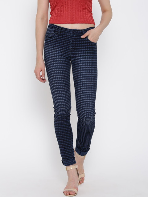 

Devis Women Navy Blue Slim Fit Mid-Rise Clean Look Jeans