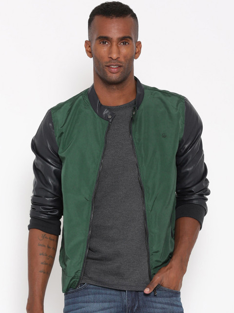 

United Colors of Benetton Green & Navy Bomber Jacket