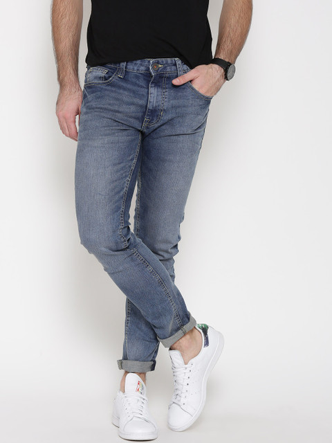 

United Colors of Benetton Men Blue Super-Skinny Fit Stretchable Jeans