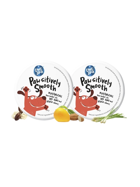 

Captain Zack 2-Pack Pawsitively Smooth Paw Butter/Cream/Wax/Balm for Dogs Dry 25g, White