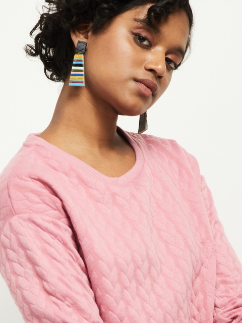 

max Women Pink Sweatshirt
