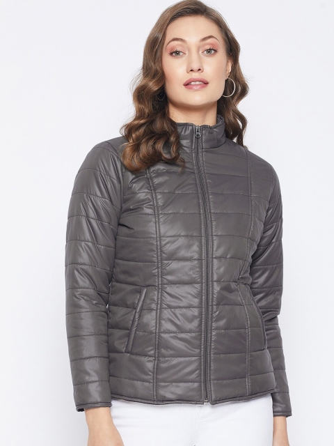 

PURYS Women Grey Puffer Jacket