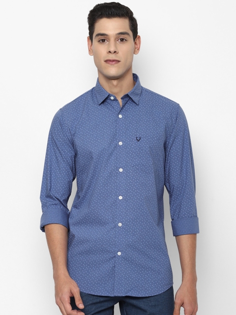 

Allen Solly Men Blue Opaque Printed Casual Shirt