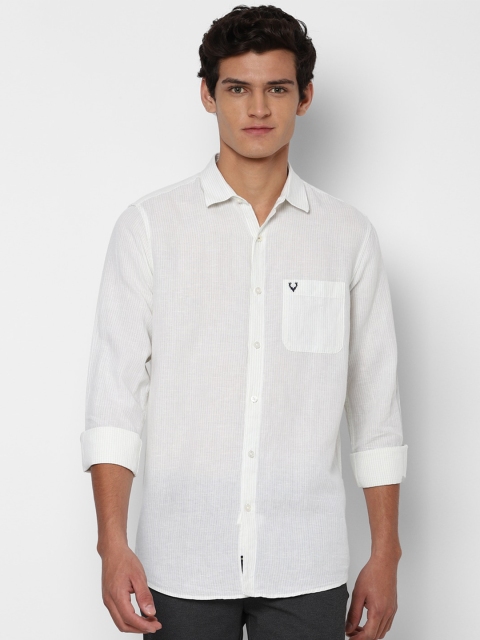 

Allen Solly Men White Opaque Casual Shirt