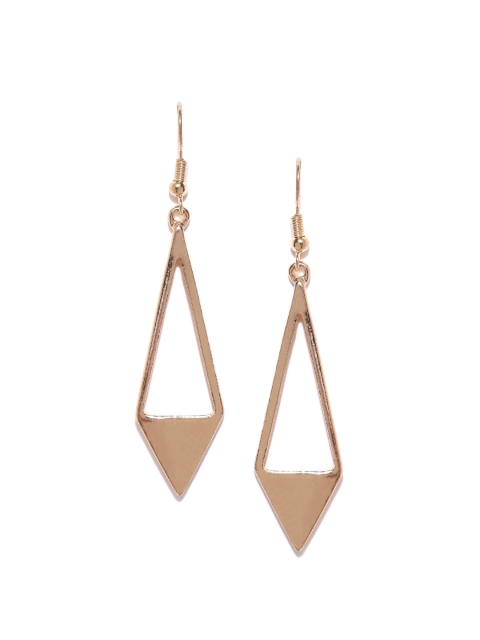 

ToniQ Gold-Toned Cut-Out Drop Earrings