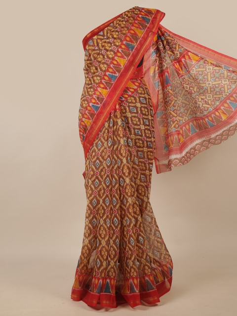 

Pothys Multicoloured Ethnic Motifs Saree, Multi
