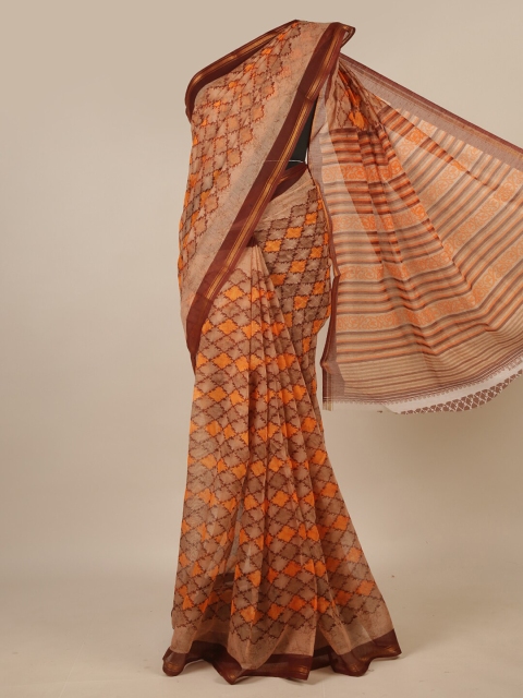 

Pothys Orange & Maroon Zari Saree