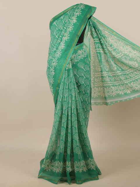 

Pothys Green Woven Design Saree