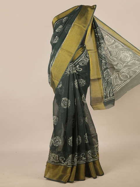 

Pothys Green Floral Saree
