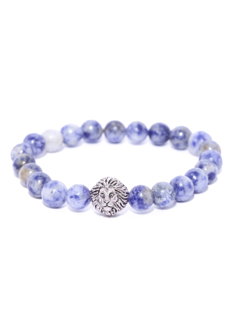 

The Bro Code Men Blue Beaded Bracelet