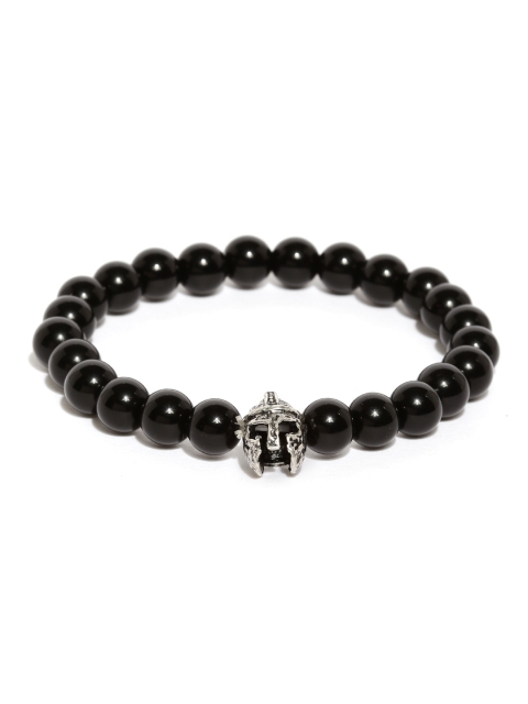 

The Bro Code Men Black Beaded Bracele