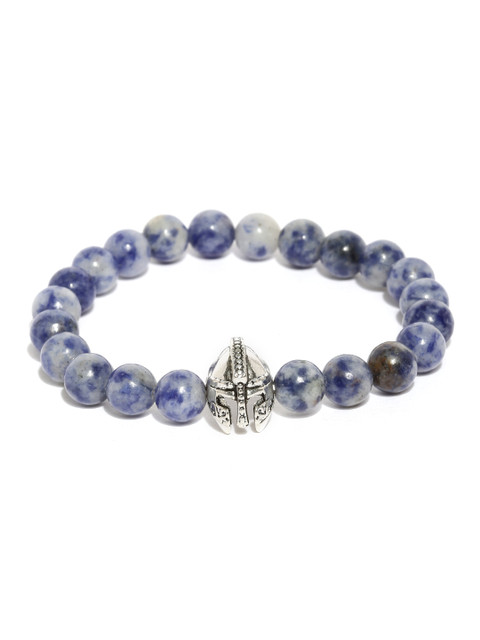 

The Bro Code Men Blue Beaded Bracelet