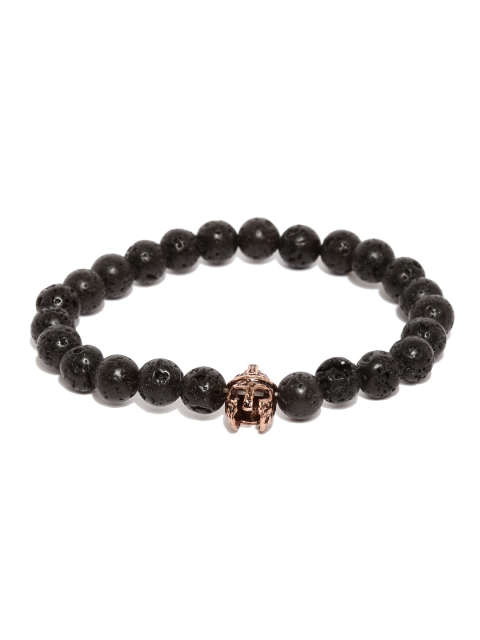 

The Bro Code Men Black Beaded Bracelet