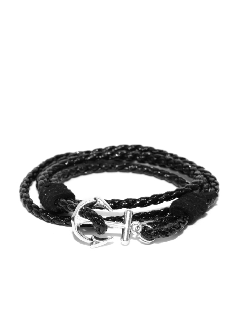 

The Bro Code Men Black Wrap-Around Bracelet