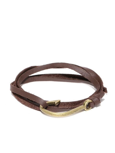 

The Bro Code Men Brown Wrap-Around Bracelet