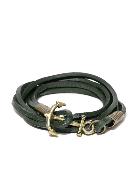 

The Bro Code Men Dark Green Bracelet