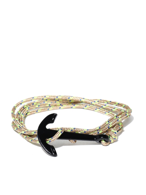 

The Bro Code Men Beige Patterned Wrap-Around Bracelet