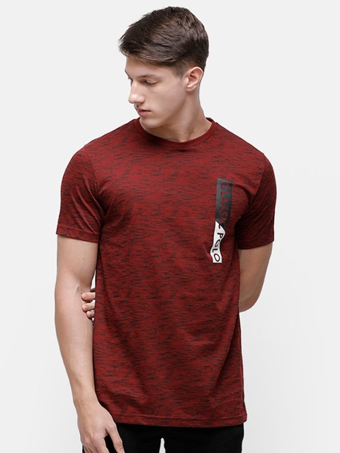 

Classic Polo Men Maroon Slim Fit T-shirt