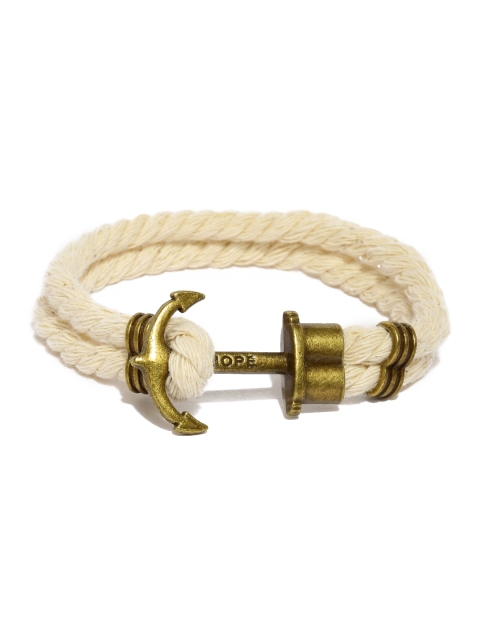 

The Bro Code Men Off-White Anchor Bracelet